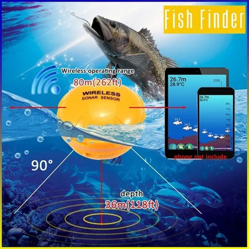 PUPOPAN 100 متر العلامة التجار - مراجعة Fishing Depth Finder وسعره