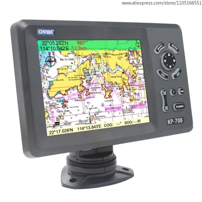 KP-708 7 بوصة نظام تحديد الموا - مراجعة Fish Finder Gps وسعره