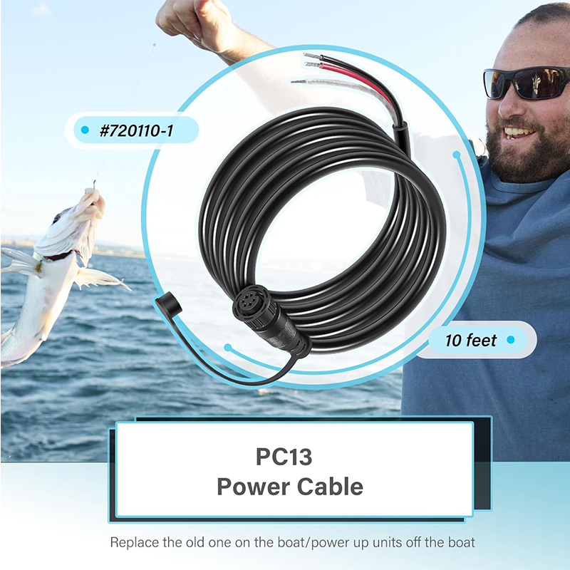 كابل طاقة 720110-1 PC13 لجهاز  - مراجعة Fish Finder وسعره