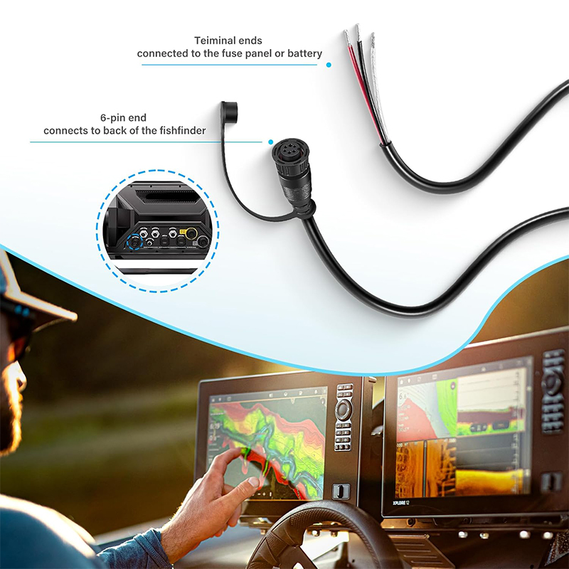 كابل طاقة 720110-1 PC13 لجهاز  - مراجعة Fish Finder وسعره